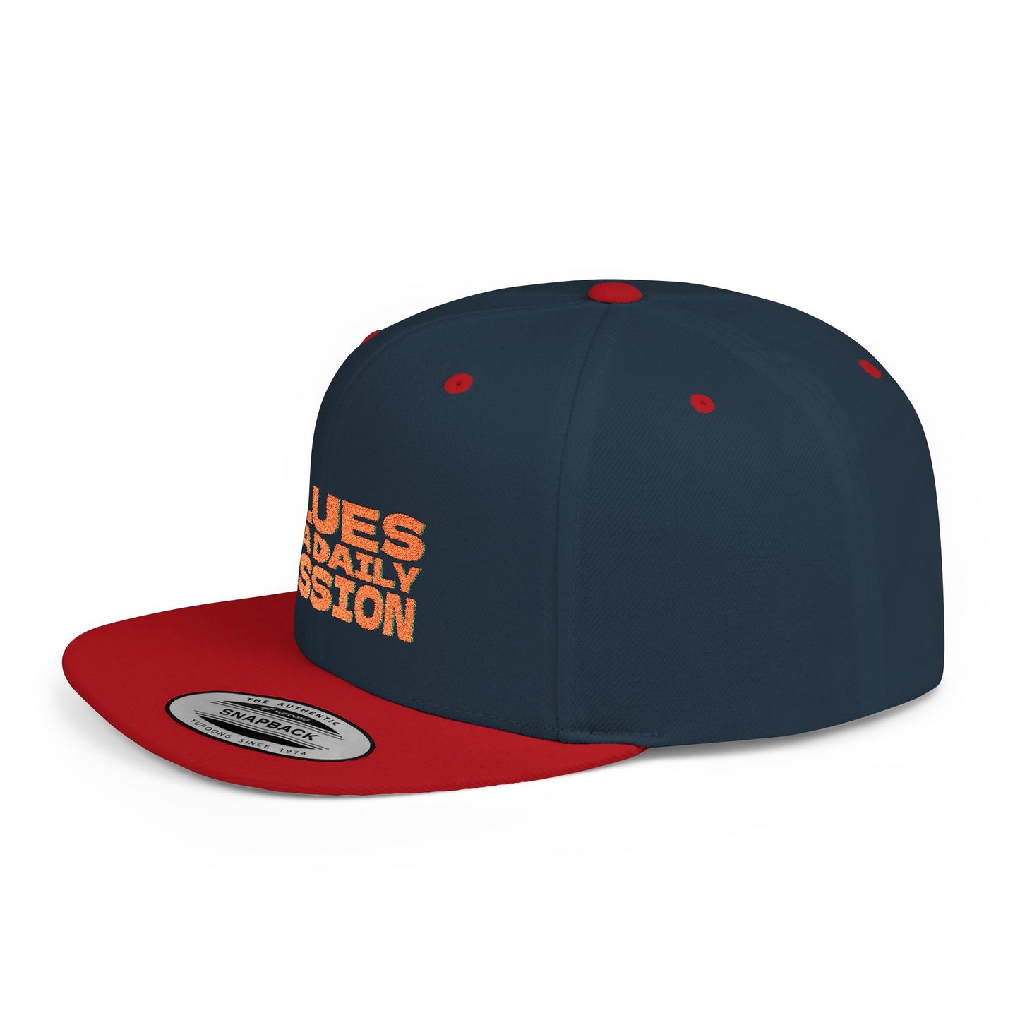Blues is a daily Mission - Motto by Andrea De Luca - Snapback Hat – Cappello in stile Americano per amanti del Blues
