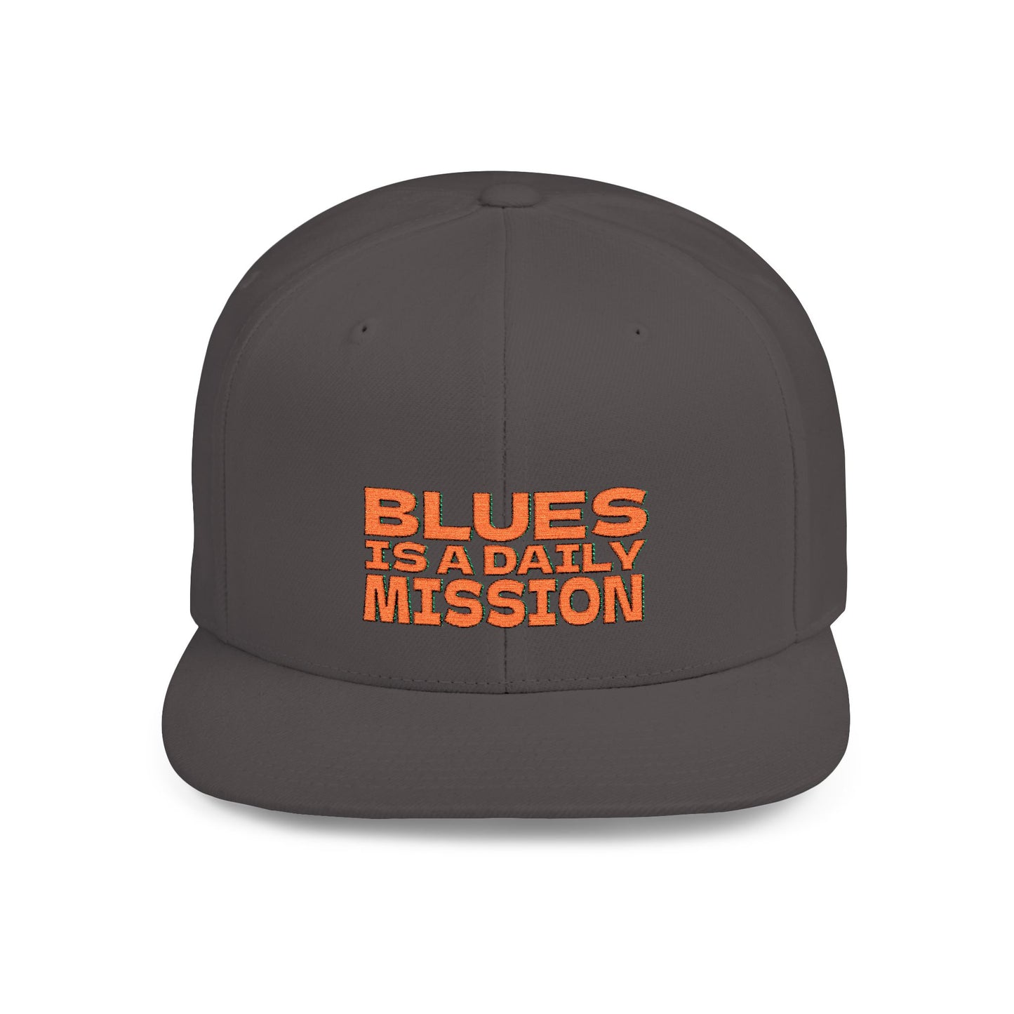 Blues is a daily Mission - Motto by Andrea De Luca - Snapback Hat – Cappello in stile Americano per amanti del Blues