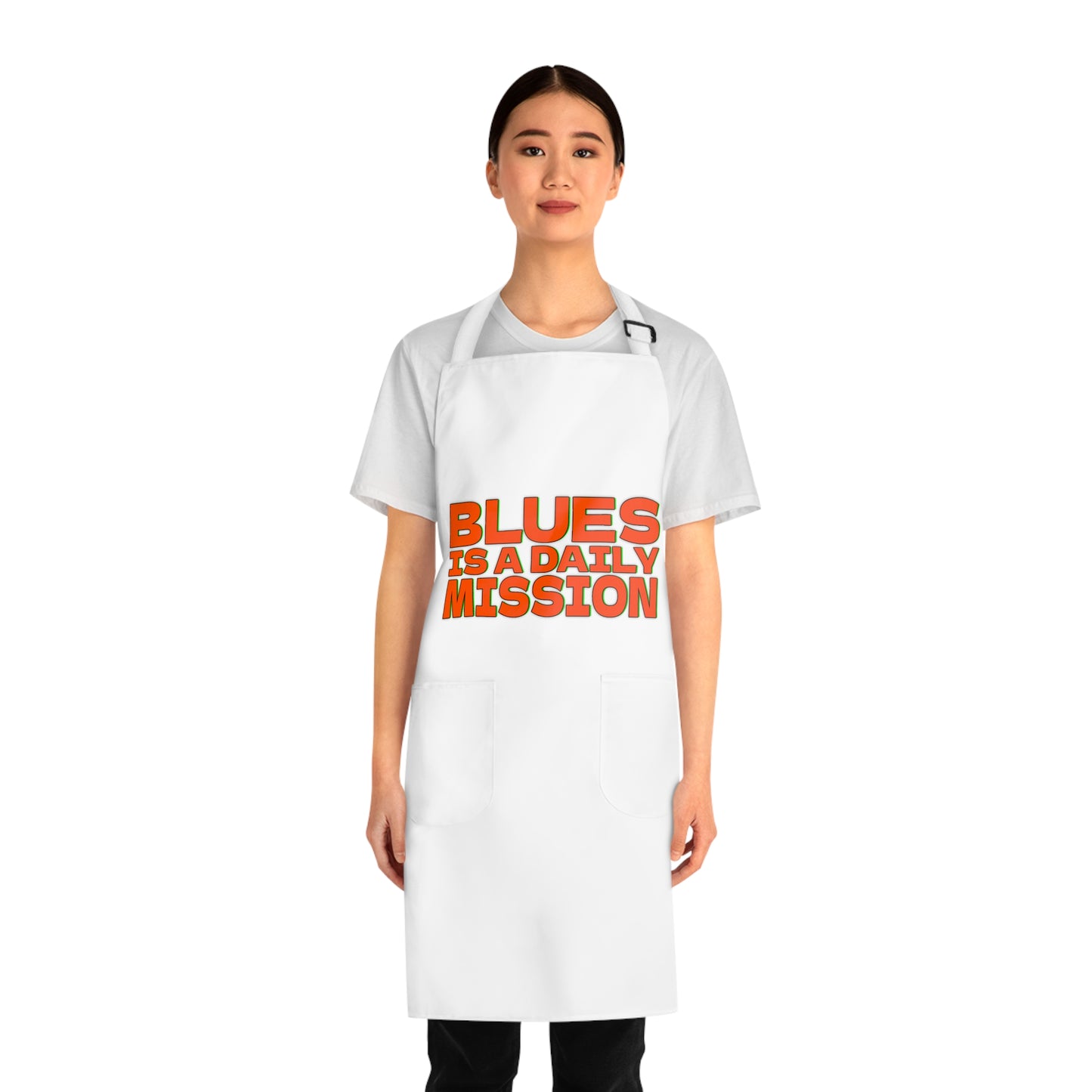 Blues is a daily Mission-Driven Cooking Apron - Perfect for Blues Lovers